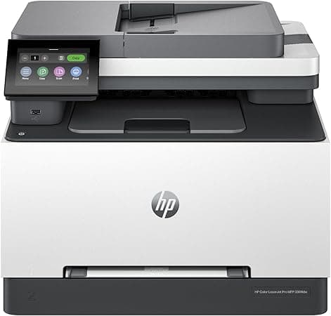 HP Color Laserjet Pro MFP 3301fdw Wireless All-in-One Color Laser Printer, Office Printer, Scanner, Copier, Fax, ADF, Duplex, Best-for-Office (499Q5F)